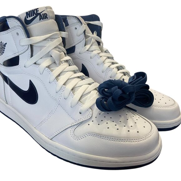 Air Jordan 1 Retro High OG 2016 Mens Shoes Size 13 Metallic Navy 555088 106 main image 7